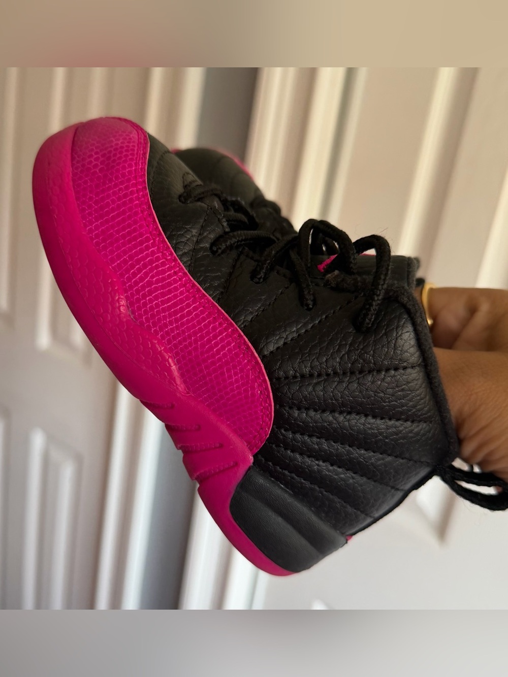 Jordan 12 Retro In Deadly Pink Shoes
Size: 8 (Toddler) - Picture 7 of 9